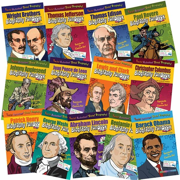 Gallopade Presidents Inventors & Explorers Biography Funbooks GALFBSETPIEK